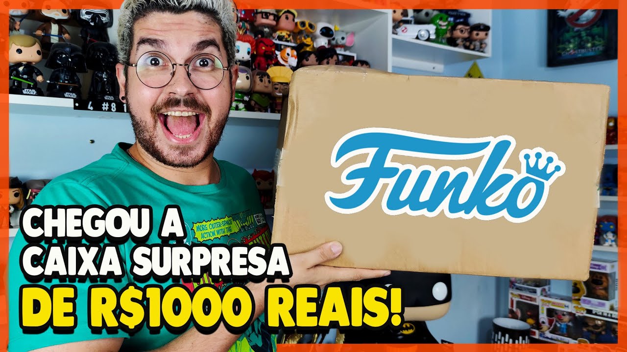 COMPREI UMA CAIXA SURPRESA DE FUNKO POP DE R$ 1000 REAIS! ME DEI BEM!