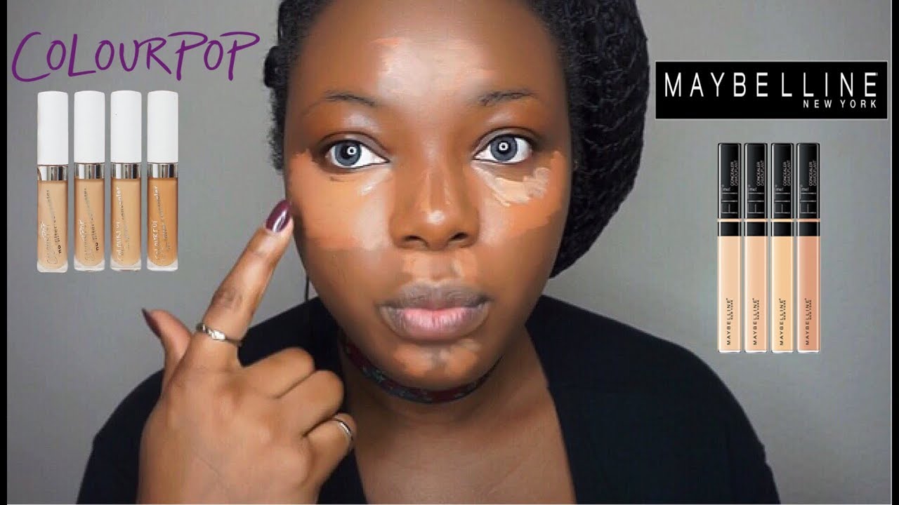 COLOURPOP No Filter Concealer VS MAYBELLINE Fit Me Concealer