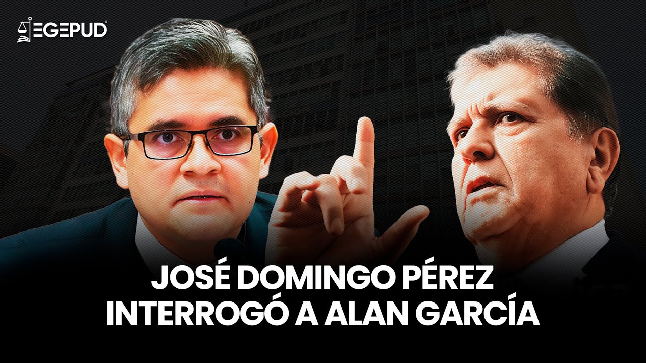 José Domingo Pérez interrogó a Alan García en el juicio por el caso Hospitales
