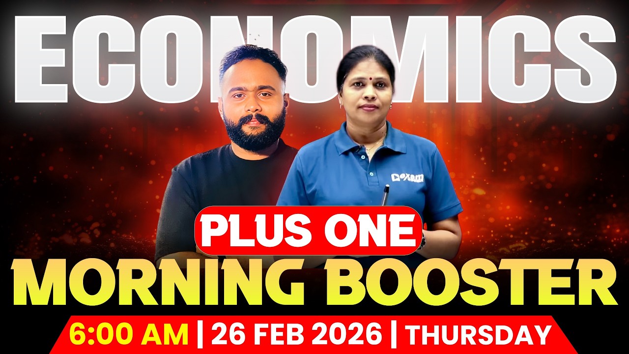 Plus One Model Exam Economics | Morning Booster | Exam Winner