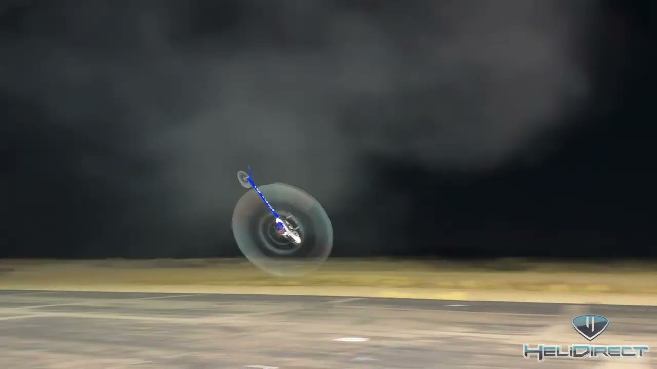 Crazy R/C Helicopter Flying At Night!