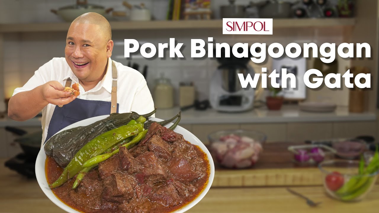 Вонючая, но вкусная свинина, приготовленная в креветочной пасте, рецепт Бинагунган с гатой | Шеф-...