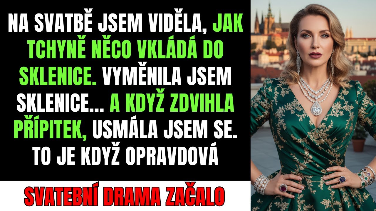 Na svatbě jsem viděla tchyni kapat něco do sklenice. Vyměnila jsem je