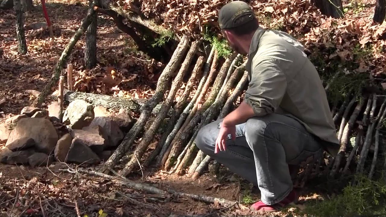 Survival Shelter - Lean to and Debris Shelter Transition