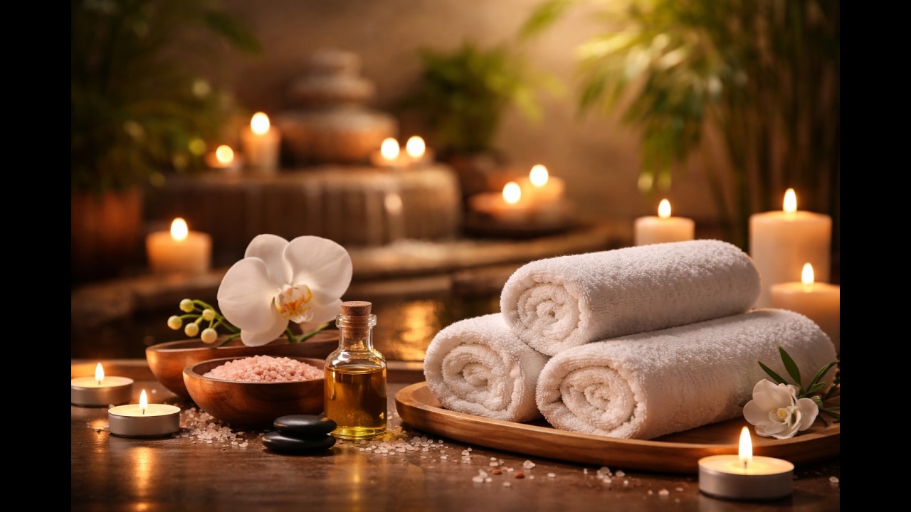 1 Hour Relaxing Spa Ambience 🌿 Soothing Atmosphere for Stress Relief, Sleep & Meditation