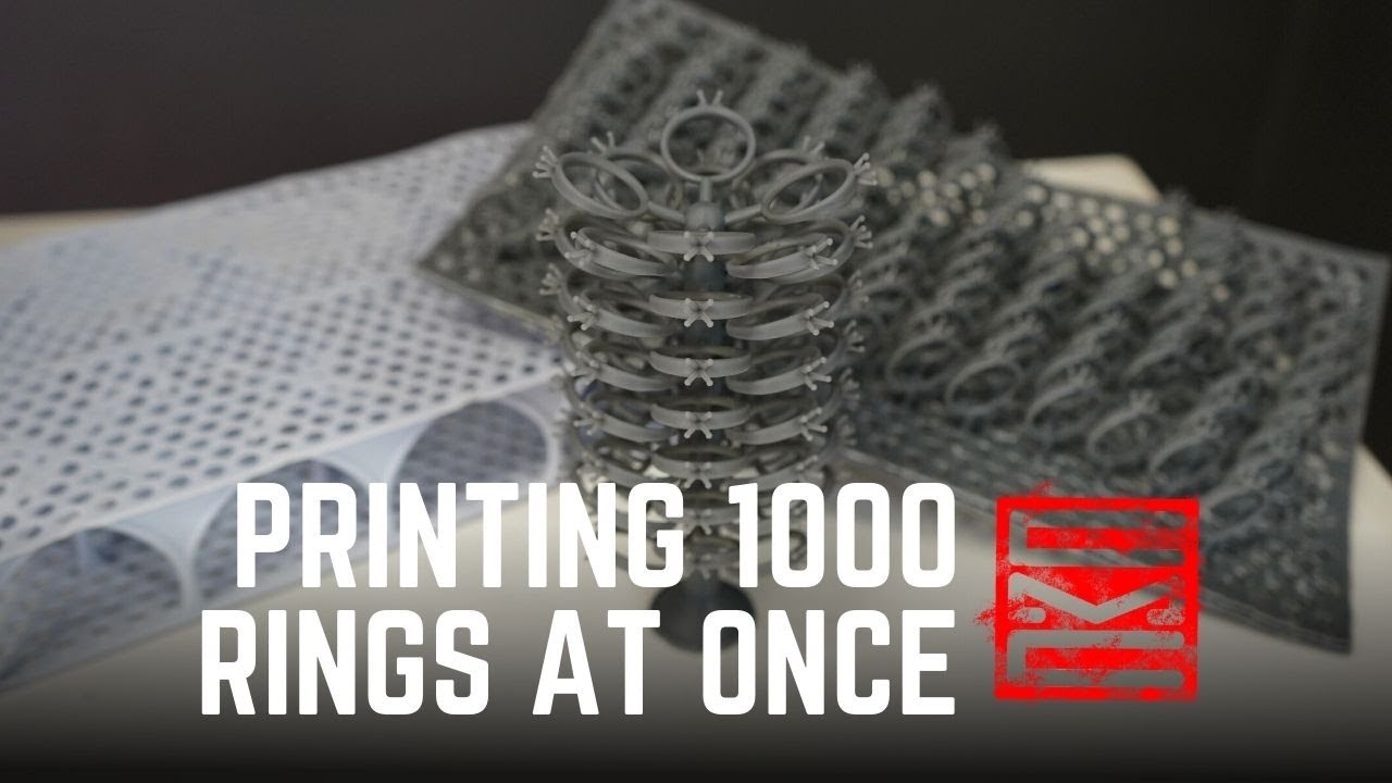 Large Format 3D Printing for Jewellery - Printing as many rings as we can at once