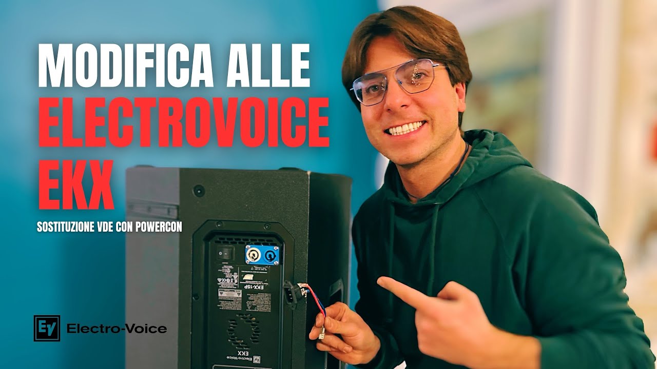 Tutorial Sostituzione presa VDE con Powercon casse Electrovoice