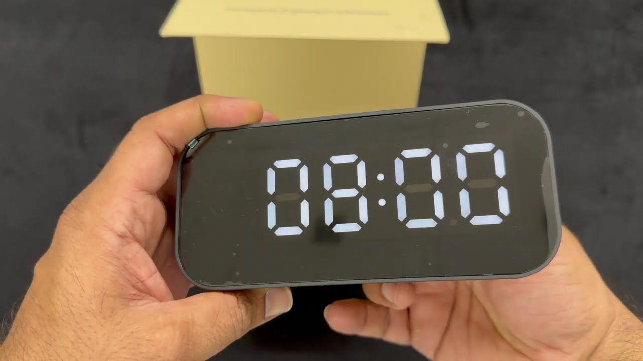 TC100 4K Big Display Table Clock Spy Hidden WiFi Video Camera Recorder