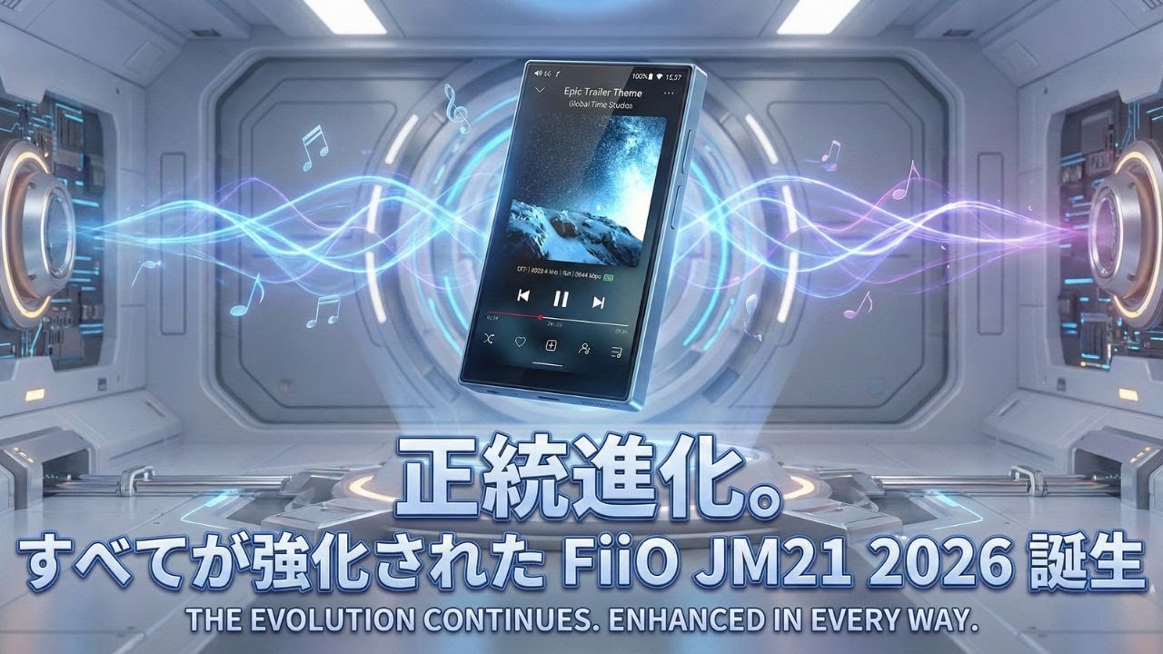 FiiO JM21 2026 登場！メモリ・容量・バッテリーが大幅強化された新世代エントリーDAPの決定版
