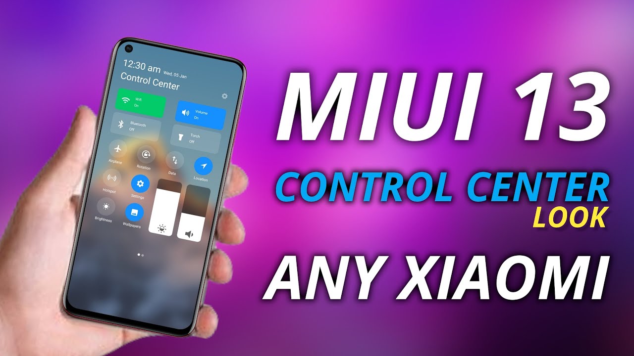 enable MIUI 13 CONTROL CENTER on any xiaomi device | install MIUI 13 control center on any xiaomi