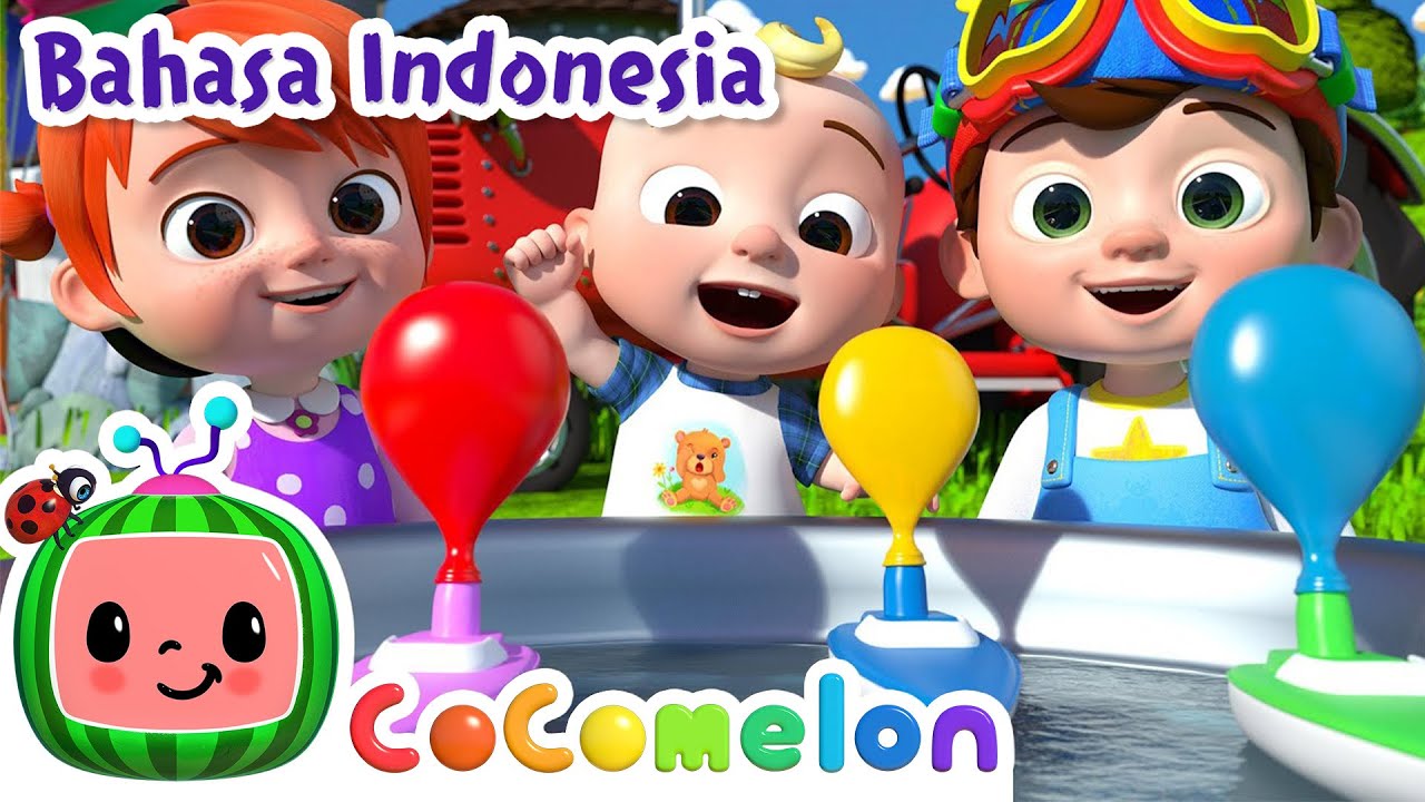 Balapan Perahu Balon! 🎈⛵ | CoComelon Bahasa Indonesia - Lagu Anak Anak | Nursery Rhymes