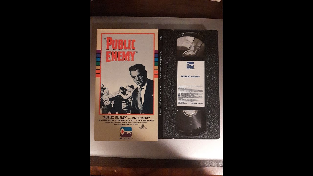 Opening to The Public Enemy (1931) 1986 Key Video VHS