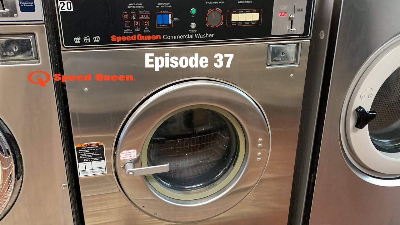 Laundromat day Episode 37 Speed Queen 30 pound washer Action