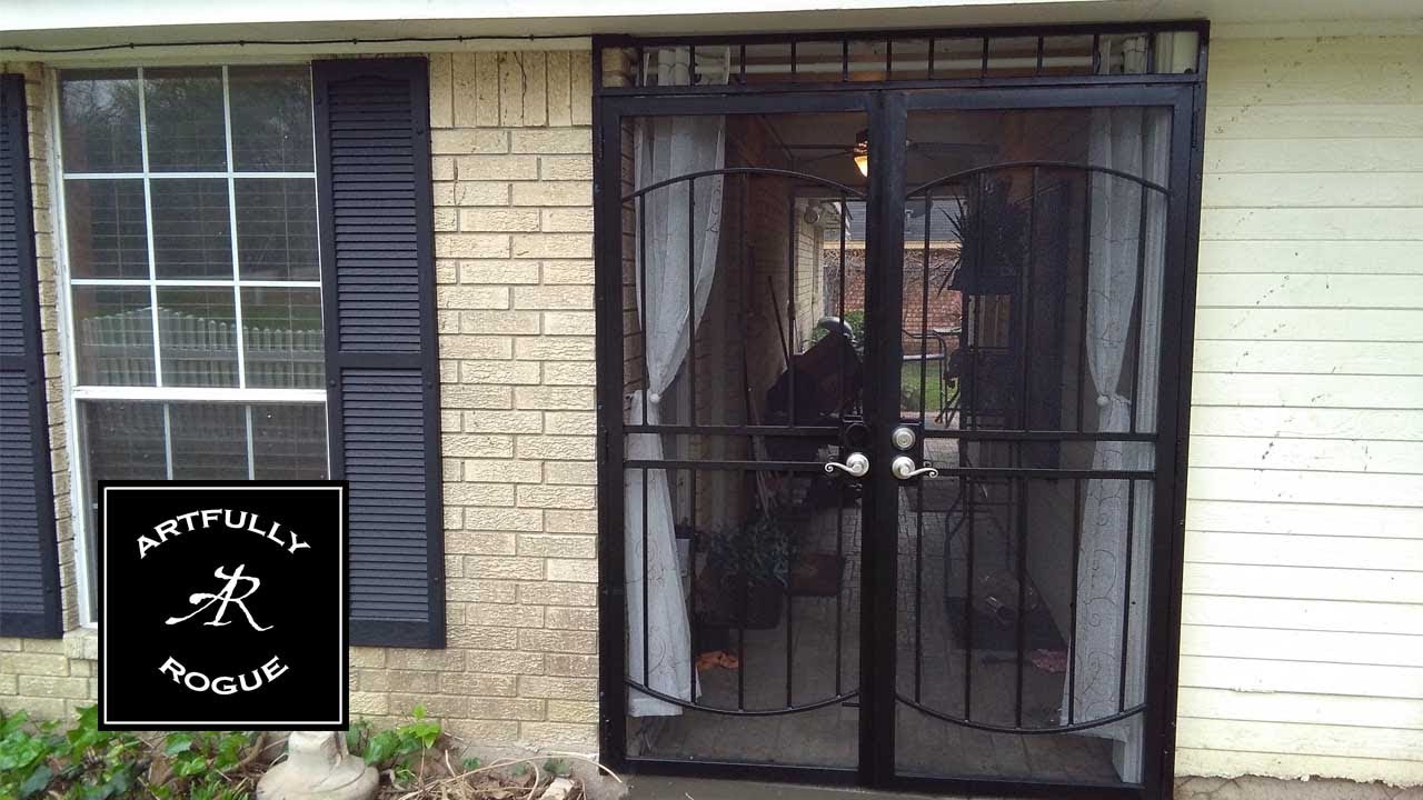 Installing a double security gate