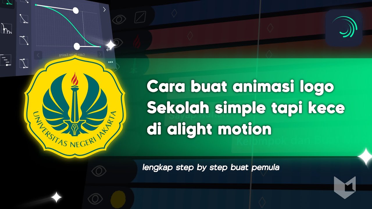 Tutorial membuat animasi logo sekolah yang kece dan simpel di Alight Motion | Alight Motion tutorial