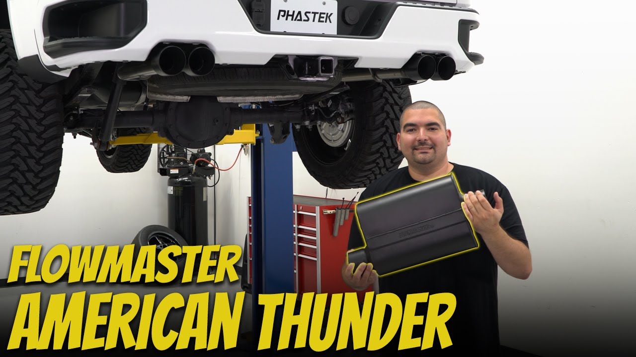 Выхлопная система American Thunder Cat-Back для Silverado Flowmaster 2019-2020 гг. — Phastek Install