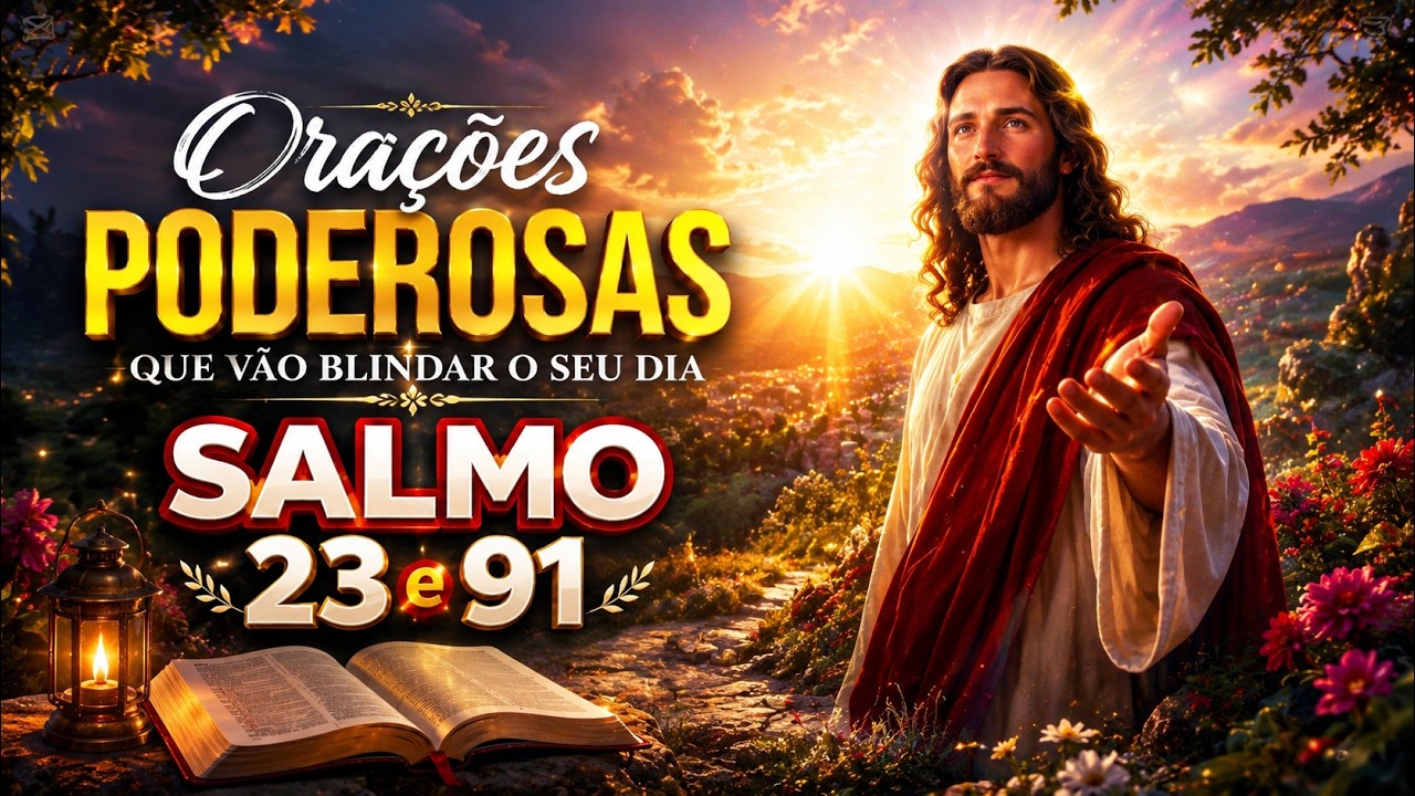 SALMO 23 e 91 | ORAÇÃO PODEROSA DE PROTEÇÃO, PAZ E LIVRAMENTO #Salmo23 #Salmo91 #OraçãoPoderosa