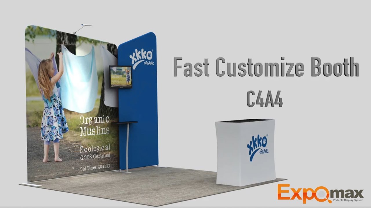 Easy to set up modular trade show booth displays solution EXPOMAX
