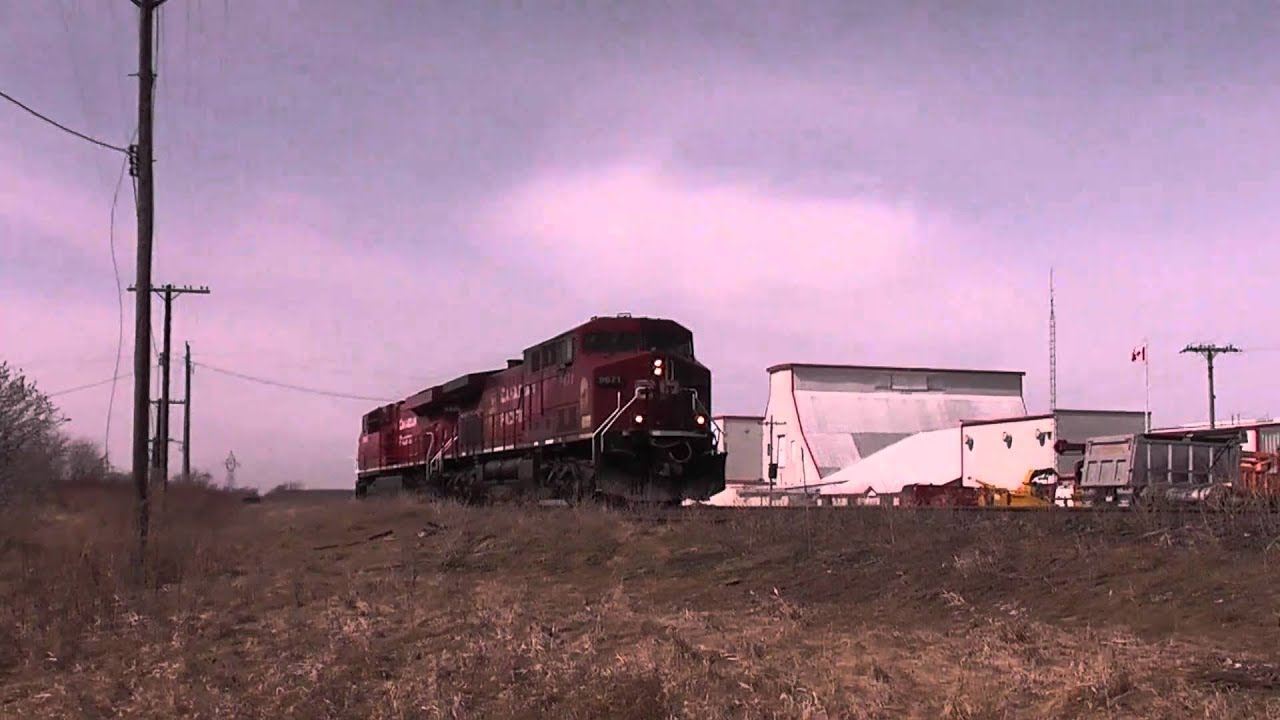 CP 242 east thru Tilbury. Lite power. March 20 2011