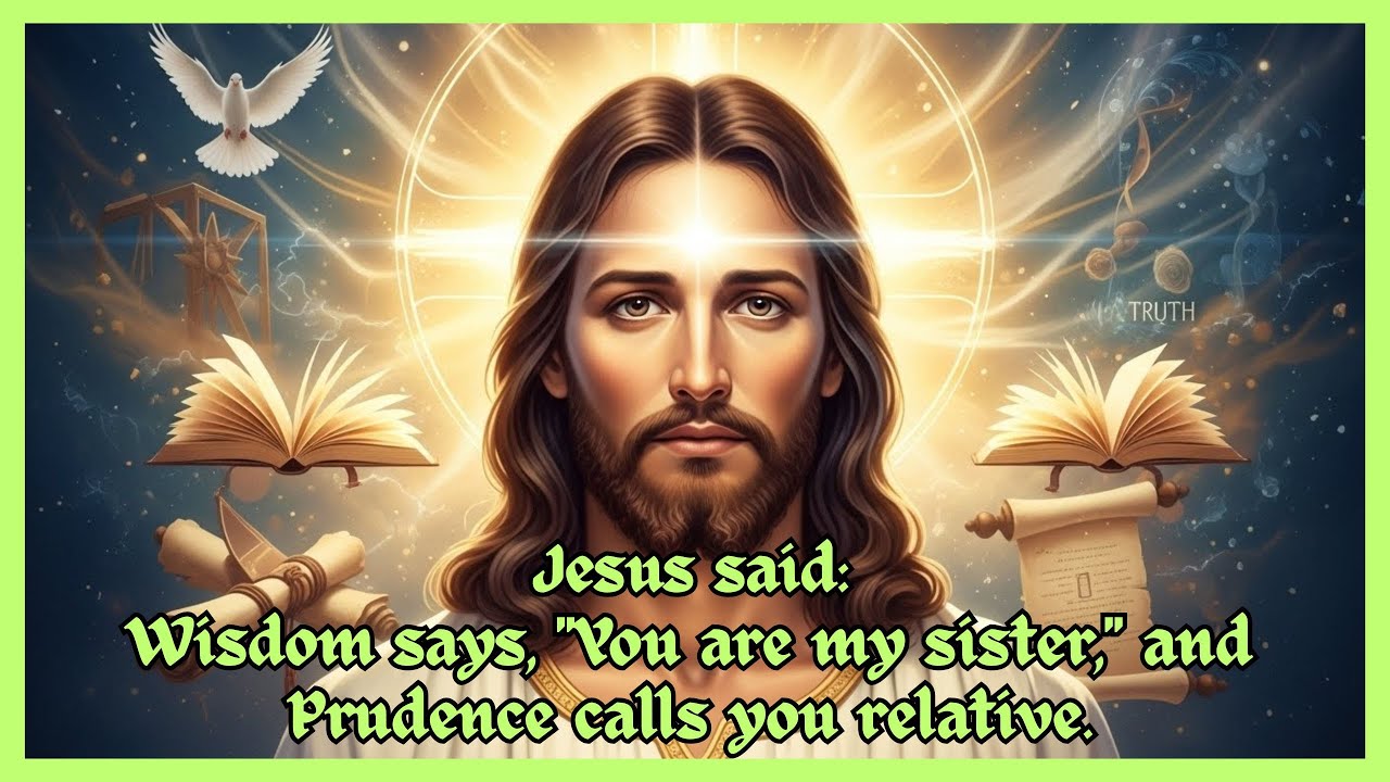 Jesus instructs us to seek wisdom and prudence. He calls wisdom our sister and prudence our relative