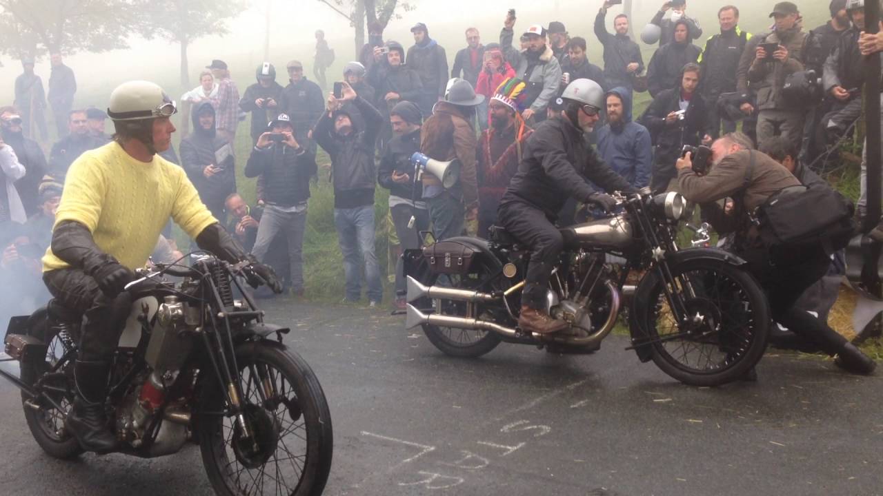 Scott motorcycle Brough Superior hill climb June 2016