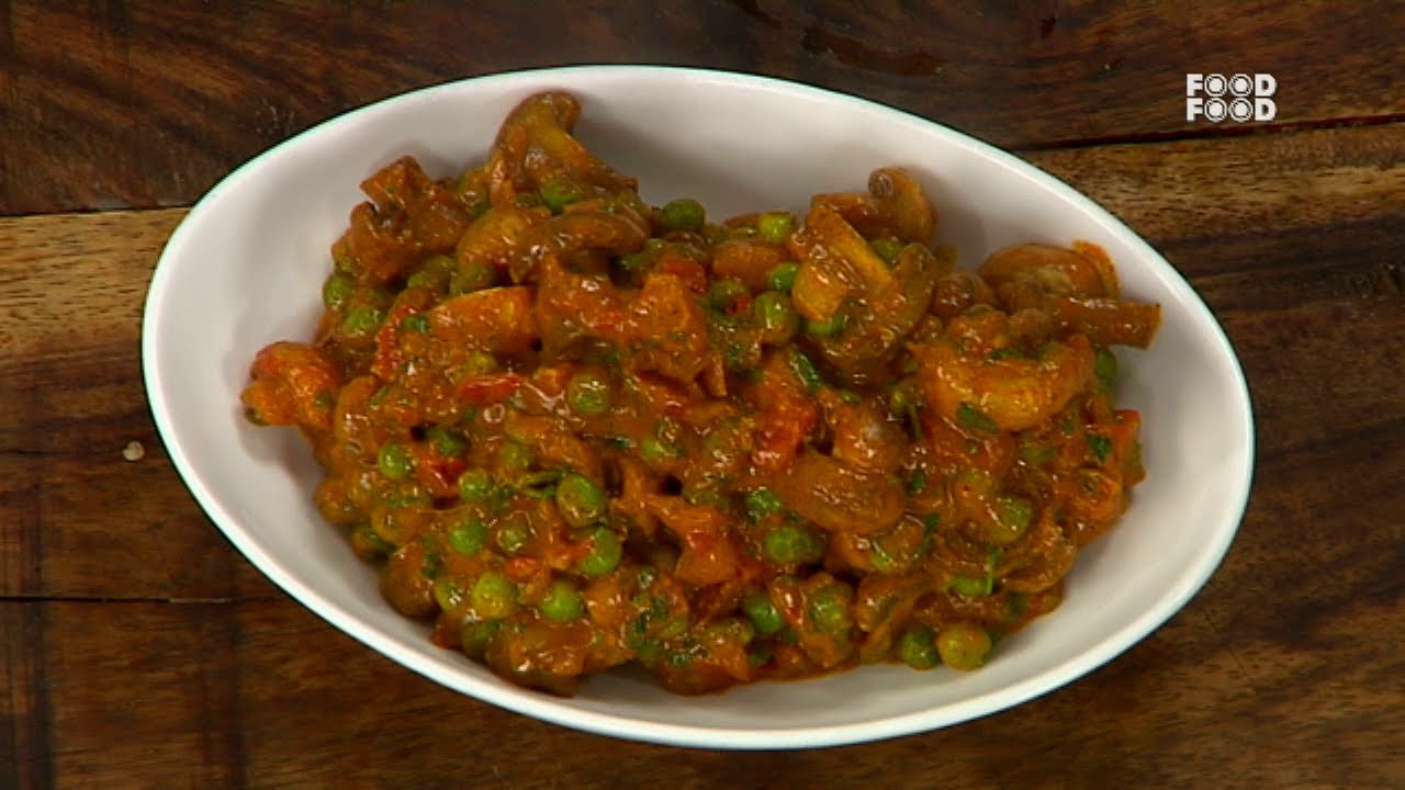 Miloni Matar Mushroom - Sanjeev Kapoor's Kitchen