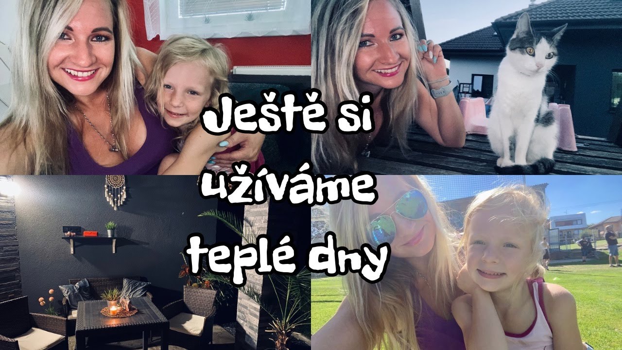 Ještě si užíváme teplé dny -  zápas ⚽️, nákup 🛒, práce na zahradě… 🌺