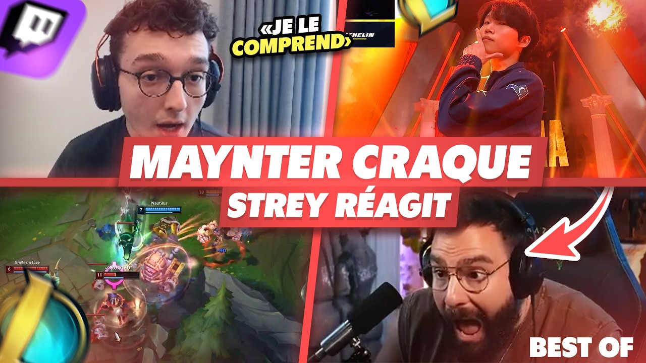 MAYNTER CRAQUE DEVANT STREY ET SPLINTER EN RANKED - Best Of LoL #1288 Réactions
