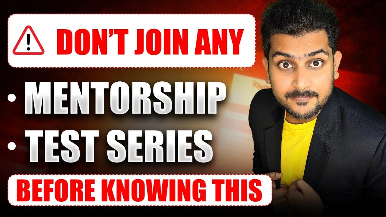 Do Not Buy Any CA Mentorship & Test Series Batch Without Knowing This