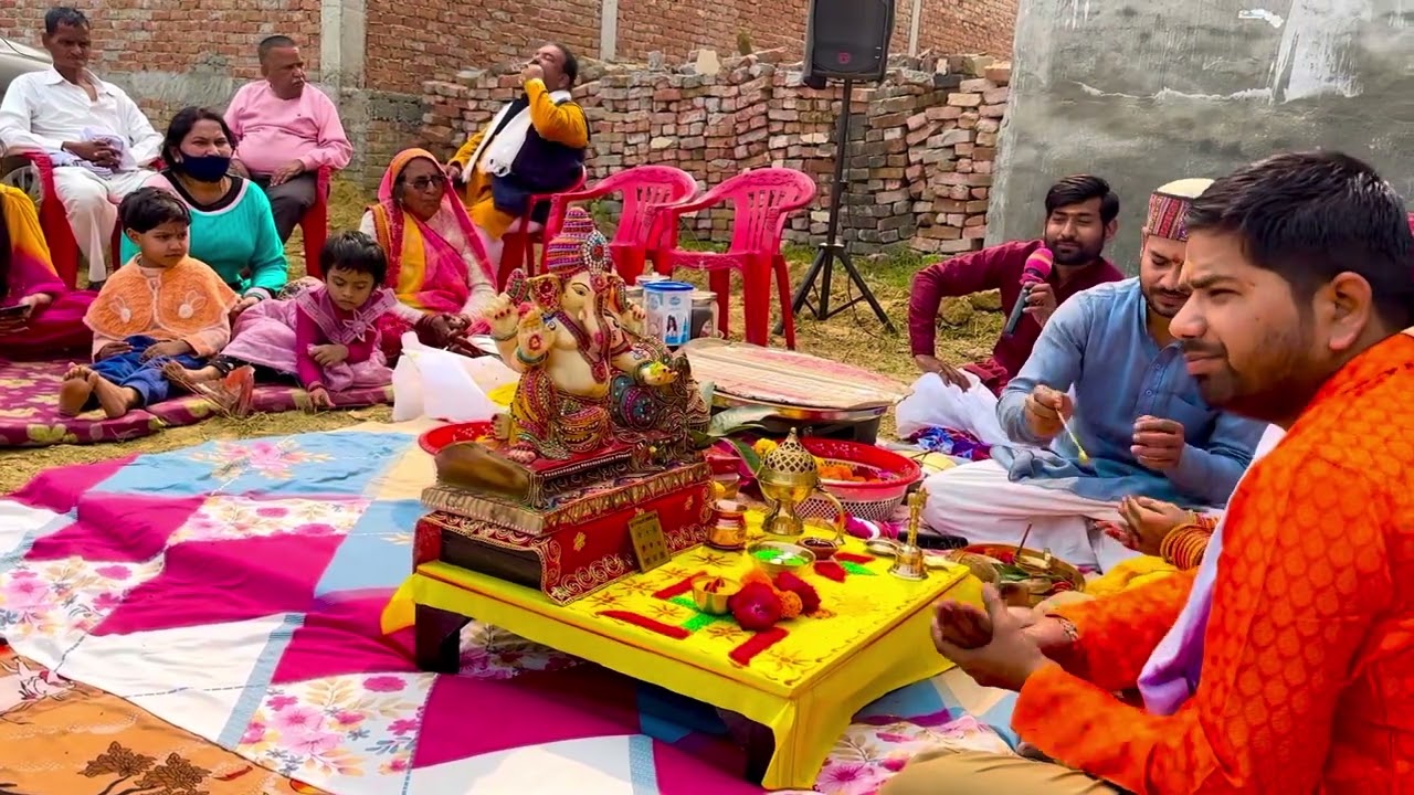 दिव्य भूमि पूजन जानकीपुरम लखनऊ