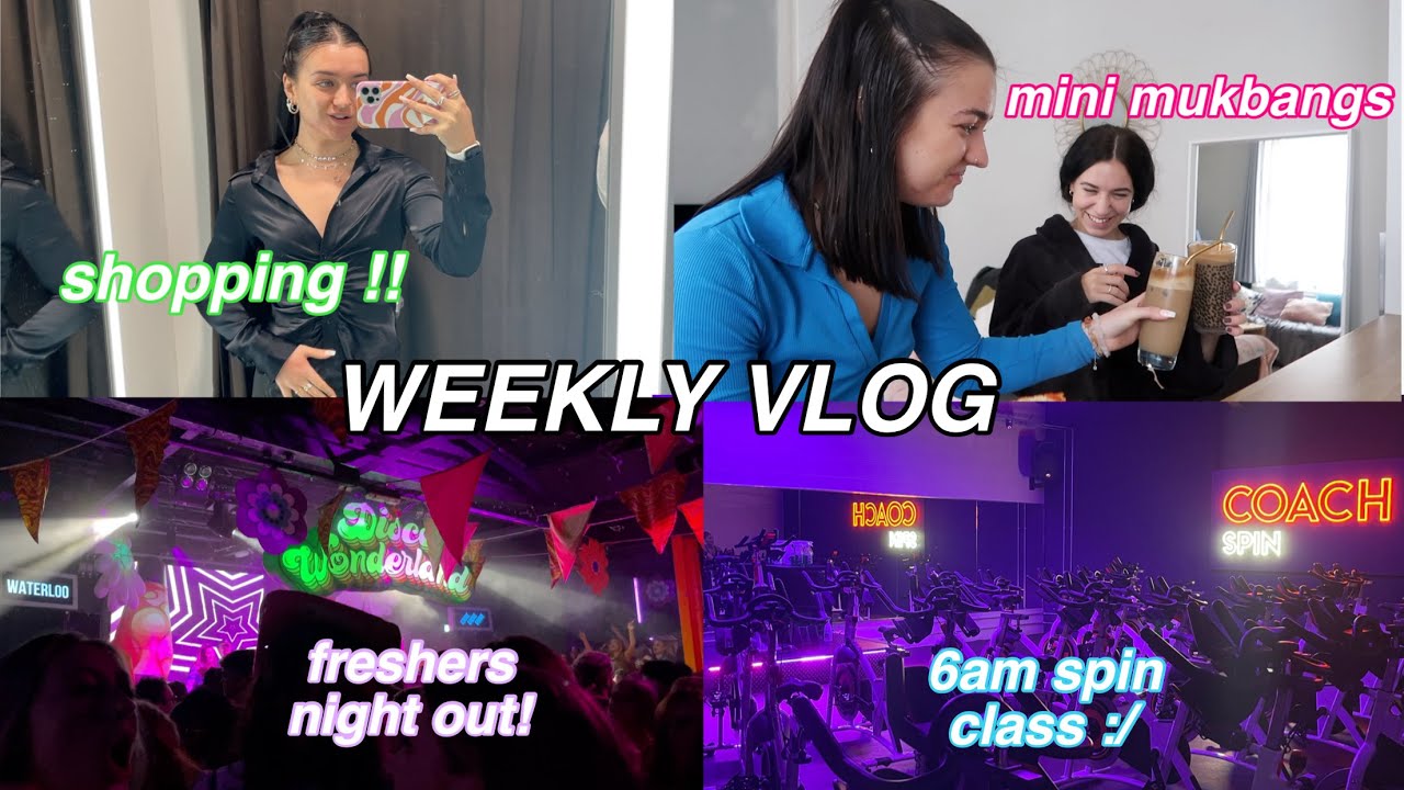 a very chaotic week in my life *back to uni, freshers events & shopping trips*