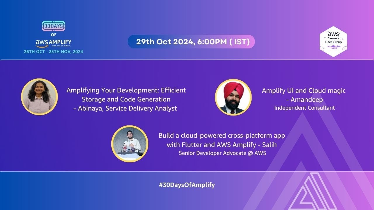 30 Days of Amplify: Amplify UI, Cloud connected components & more