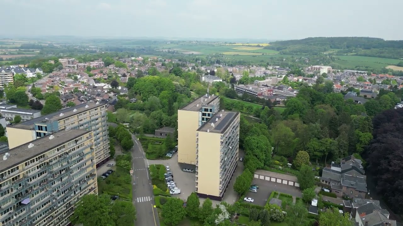 The city Vaals the Netherlands from above