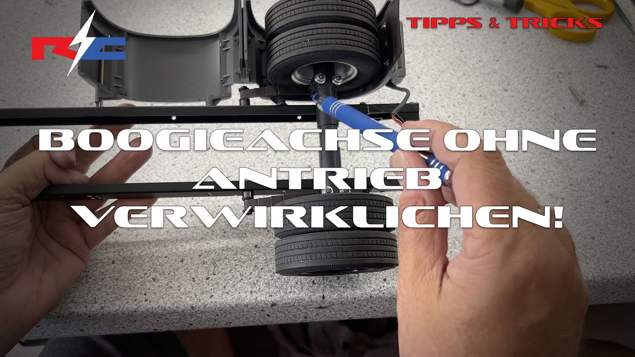 Boogieachse ohne Antrieb verwirklichen!