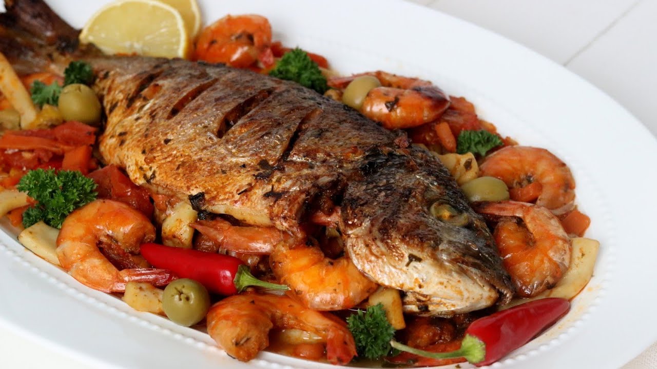 GEVULDE DORADE UIT DE OVEN!
