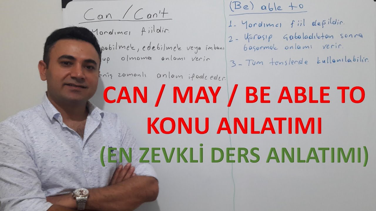 CAN/BE ABLE TO KULLANIMI/KONU ANLATIMI CAN, CAN 'T AND BE ABLE TO (NASIL İNGİLİZCE ÖĞRENİLİR) DERS 7