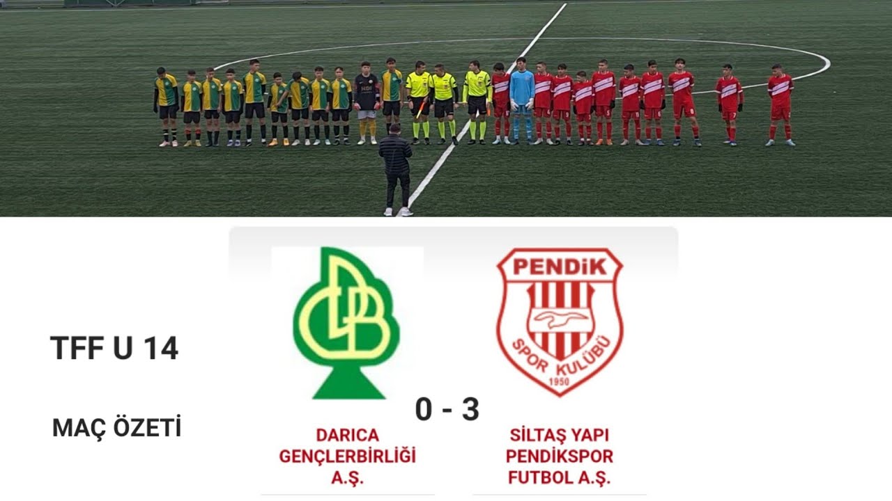 TFF U14 LİGİ DARICA GENÇLERBİRLİĞİ 0 - 3 PENDİKSPOR