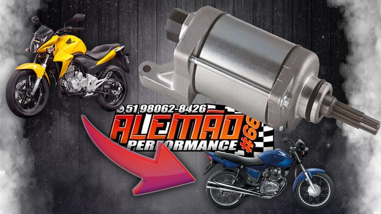 COMO PREPARAR MOTOR DE PARTIDA DA CB 300 PARA TITAN 150 - Alemão performance #66