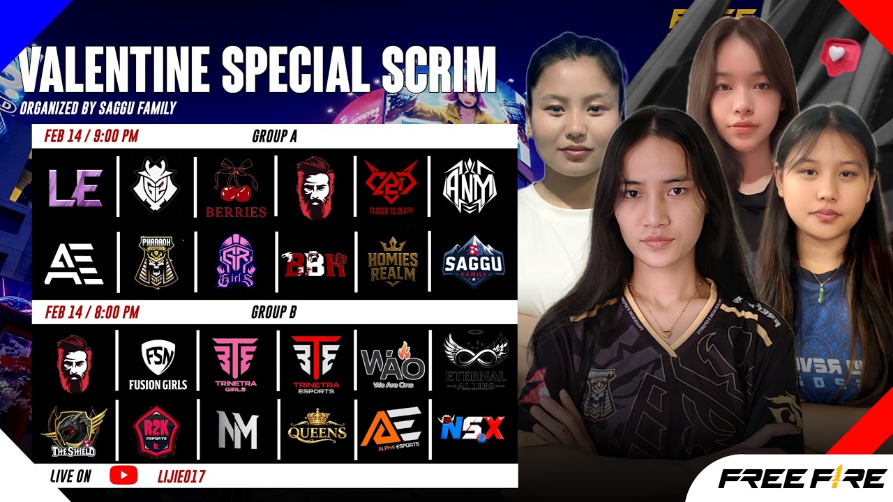 VALENTINE SPECIAL INVITED SCRIMS | SAGGU FAMILY