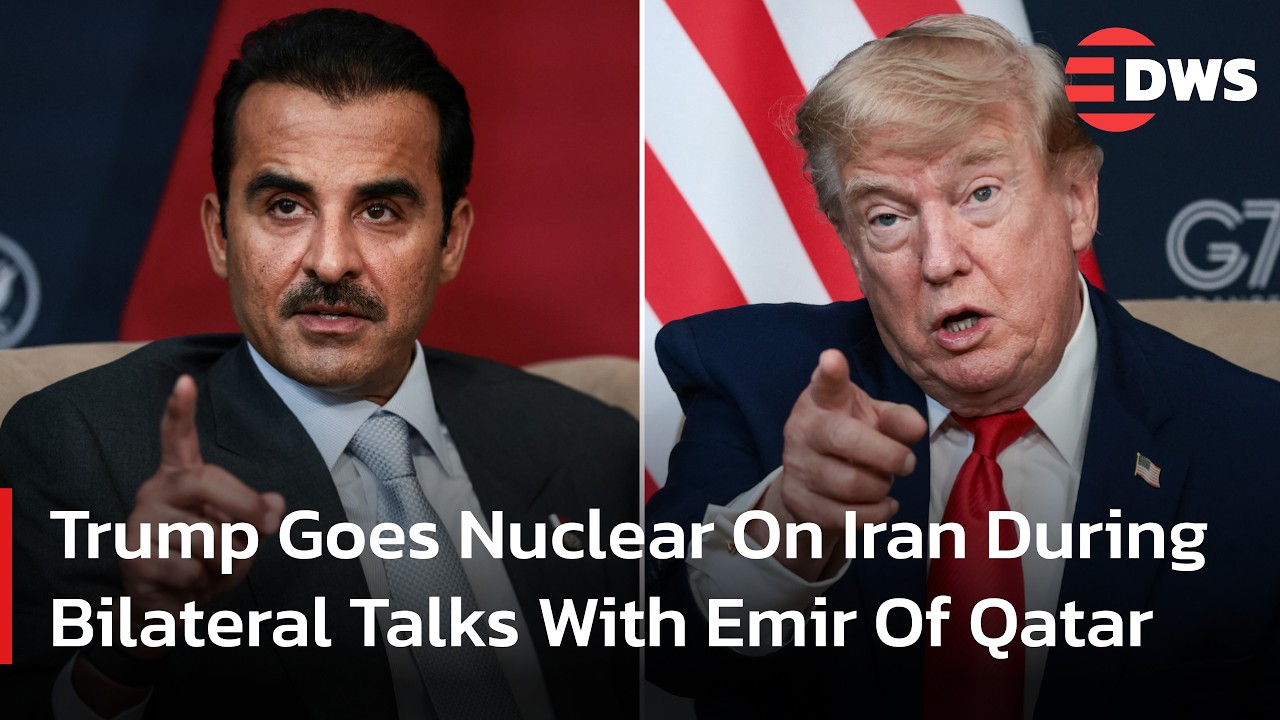 FULL MEETING: Trump Meets Qatar Emir At G7 Summit In High-Stakes Iran Talks | DWS News | AC1F