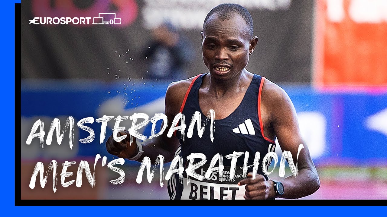 🇰🇪 Kenya's Joshua Belet wins FIRST EVER marathon title in Amsterdam | Highlights | Eurosport