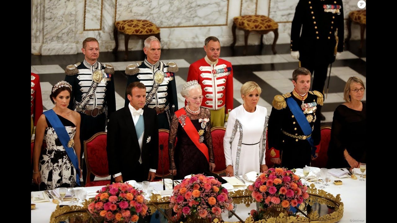 French State Visit to Denmark: Gala at Christiansborg (1: Arrival)
