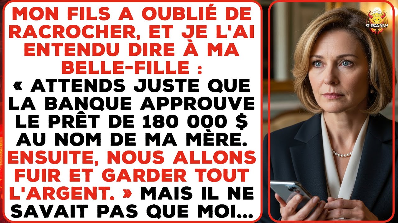 Mon fils a oublié de raccrocher — j’ai entendu son plan de prêt de 180 000 $ à mon nom.
