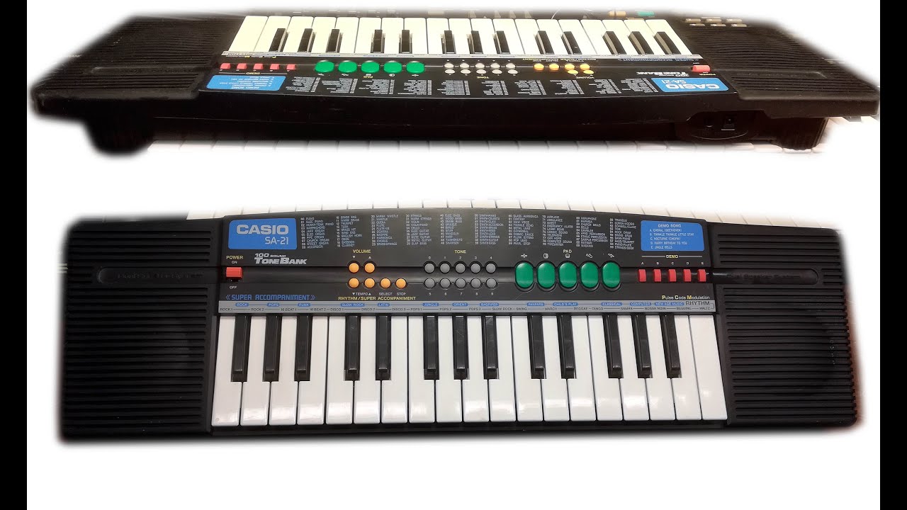 CASIO SA-21 (sound and styles demonstration) HiQ sound