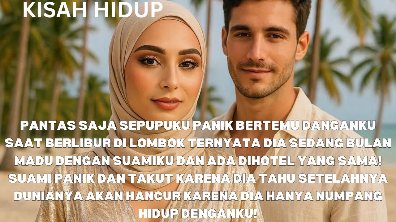 PANTAS SAJA SEPUPUKU PANIK SAAT KETEMU DG KU SAAT LIBURAN DI LOMBOK, ERNYATA DIA BLN MADU DG SUAMIKU
