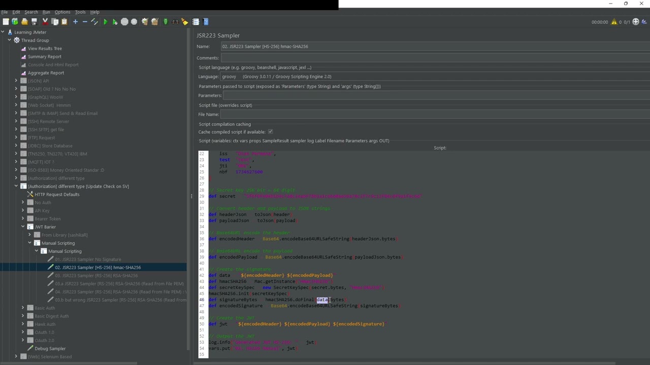 05. JWT + HS256 (Hmac-SHA256)  | Scripting