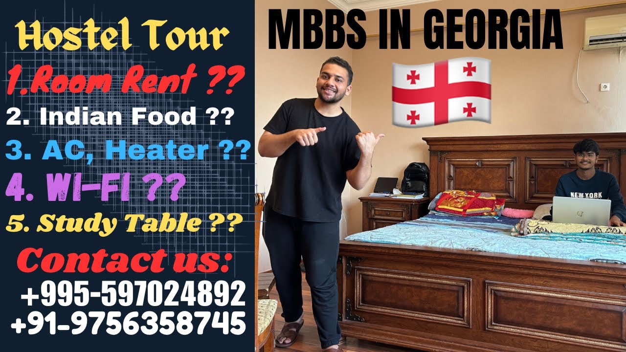 HOSTEL TOUR IN GEORGIA🇬🇪| Kutaisi University🏥| Akaki Tsereteli State University🩺 #mbbsabroad #unik