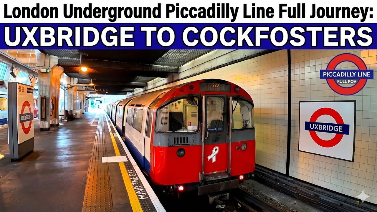 Full Journey London Underground Piccadilly Line: Uxbridge → Cockfosters (2026)