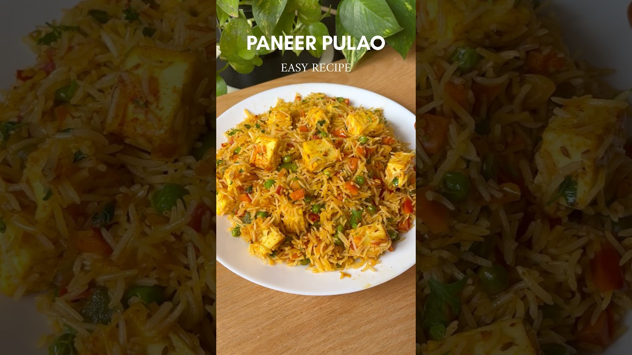 Paneer pulao 🍲     #PaneerPulao#PaneerPulaoRecipe #PulaoRecipes#PaneerRecipes#vegpulao #RiceRecipes