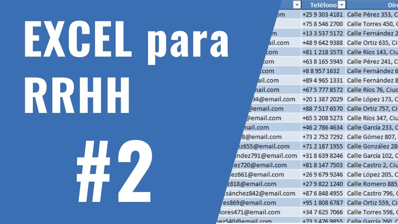 Excel para RRHH #2 - Cómo Hacer un Control de Asistencias